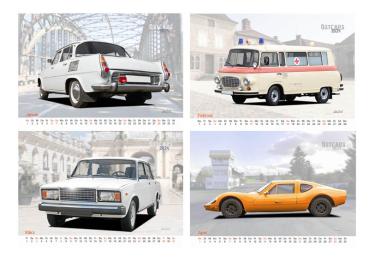 A2 Wandkalender 2024 mit Motiv von OstCars